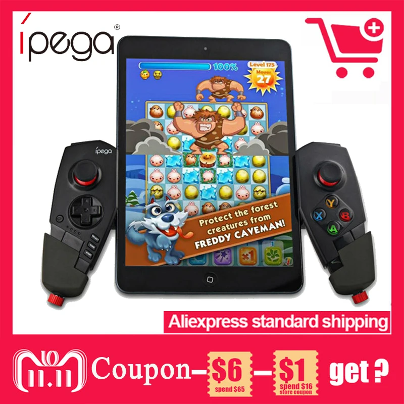 

IPEGA PG-9055 PG 9055 Wireless Bluetooth Game Controller Joystick Telescopic Gamepad Stretch Bracket for iOS ipad Android TV Box