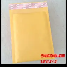 Крафтовая бумага мешки для упаковки, 30 шт 25x30 см Крафт-Бумага Пузырь Мягкий почтовый мешок упаковки для обертки