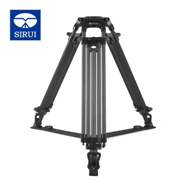 

SIRUI BCT-3203 Film And Television Degrees Pro Camera Tripod Carbon Fiber Broadcast Video Tripod 3 Section DHL Free Shipping