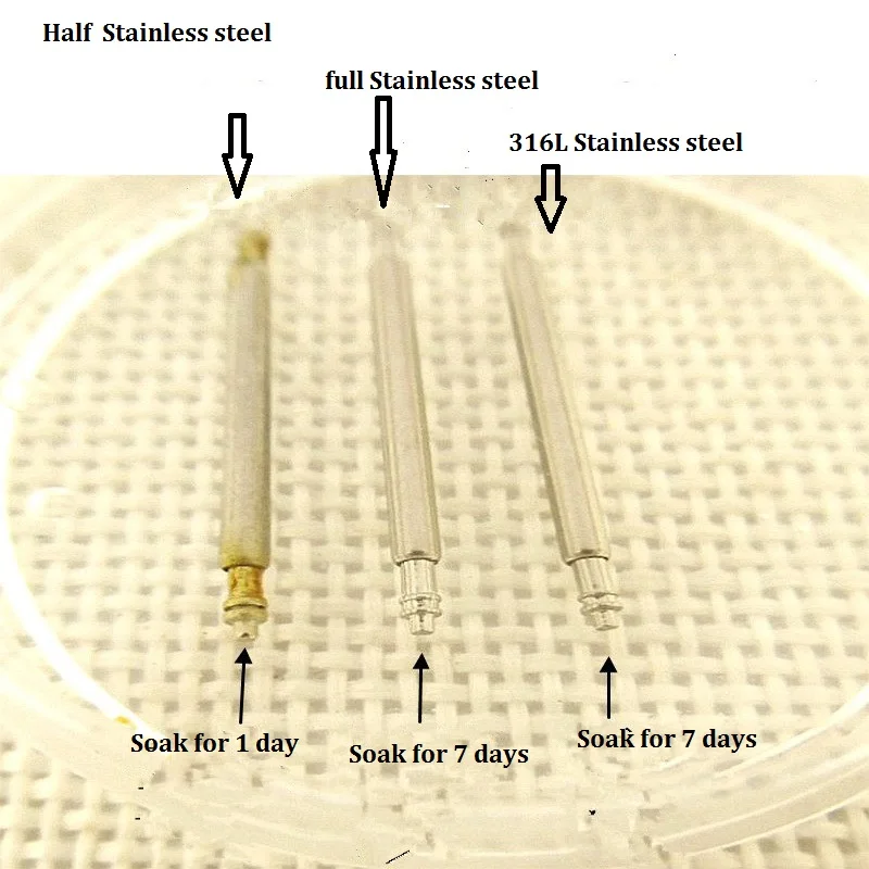 Диаметр 1,5 мм 1000 шт. 316L Нержавеющая сталь ремешок для часов Пружинные стержни ремень Инструменты для ремонта штифт штифты часовой мастер 22 мм 24 мм