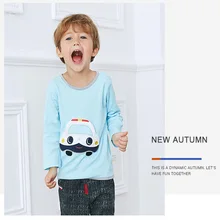 Soft Solid Kids Boys T Shirt Car Color Long Sleeve Baby Girls T-Shirts Cotton Children’s T-Shirt O-Neck Tee Tops Boy Clothes