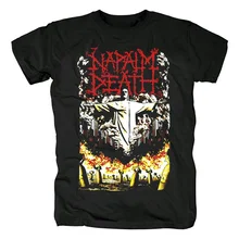 8 видов конструкций Harajuku напалм смерти рок рубашки фитнес Хардрок тяжелые темно-металлическая хлопок скейтборд camiseta Повседневное