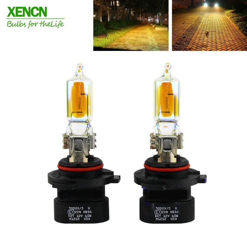 Ксеноновая желтая Автомобильная фара XENCN HB3A 9005XS 12 В 60 Вт 2300K с золотистыми глазами