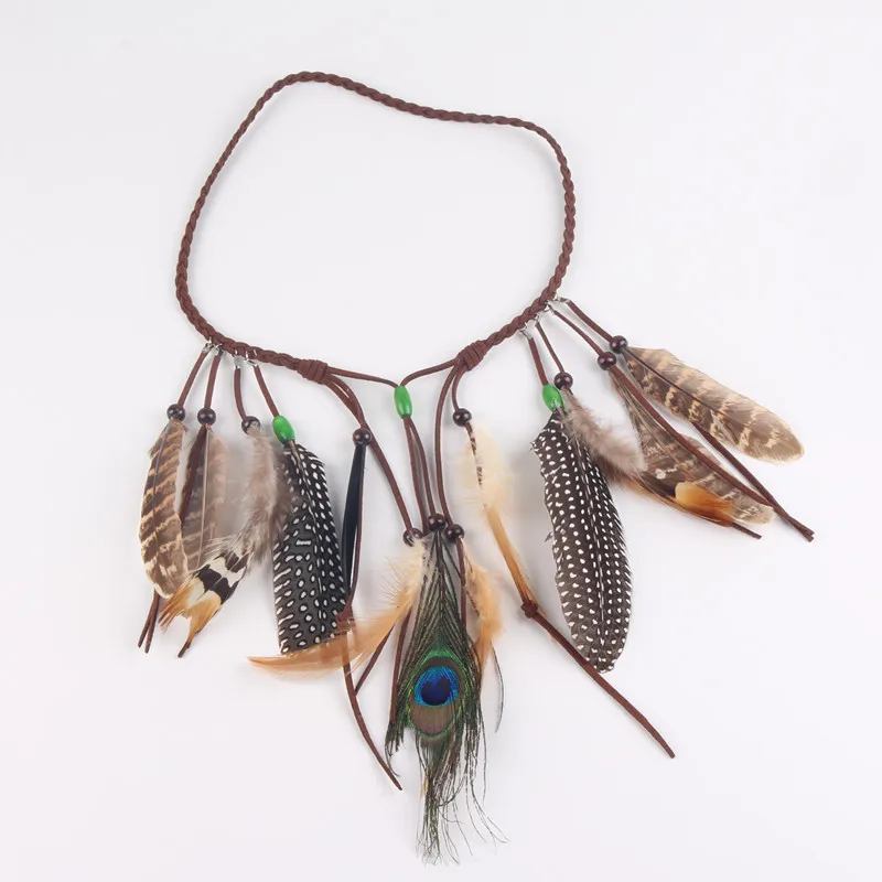 american indian feather headband