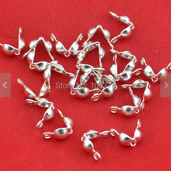 200PCS Silver Plated Mini Ball Chain Clasp Connector For 2.2mm Ball Chain , DIY Accessory 