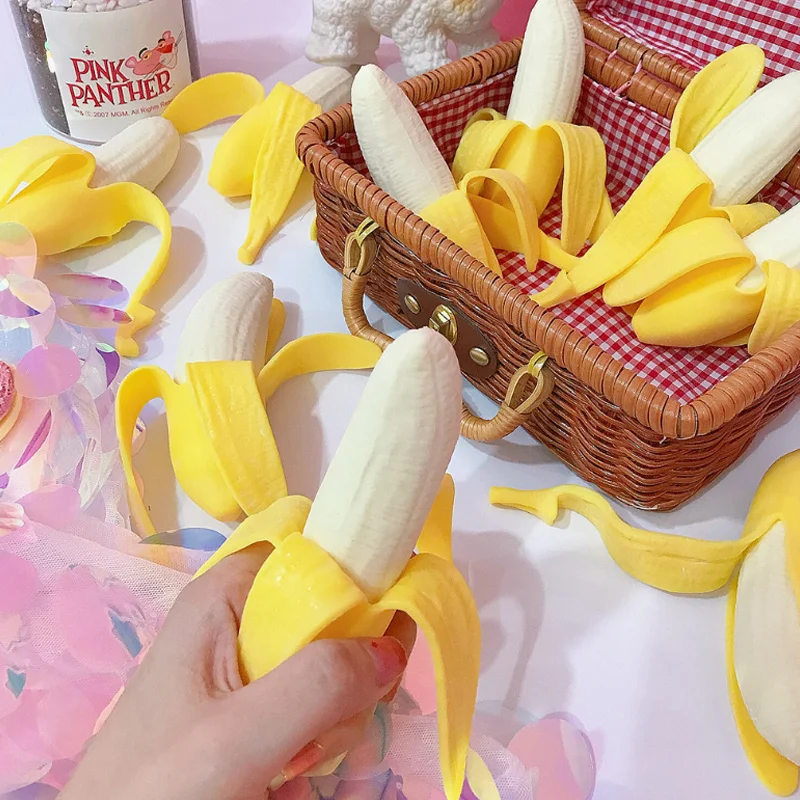 

Slowly rising simulation banana decompression toy funny whole person venting healing fun relieve stress squeeze Christmas gift
