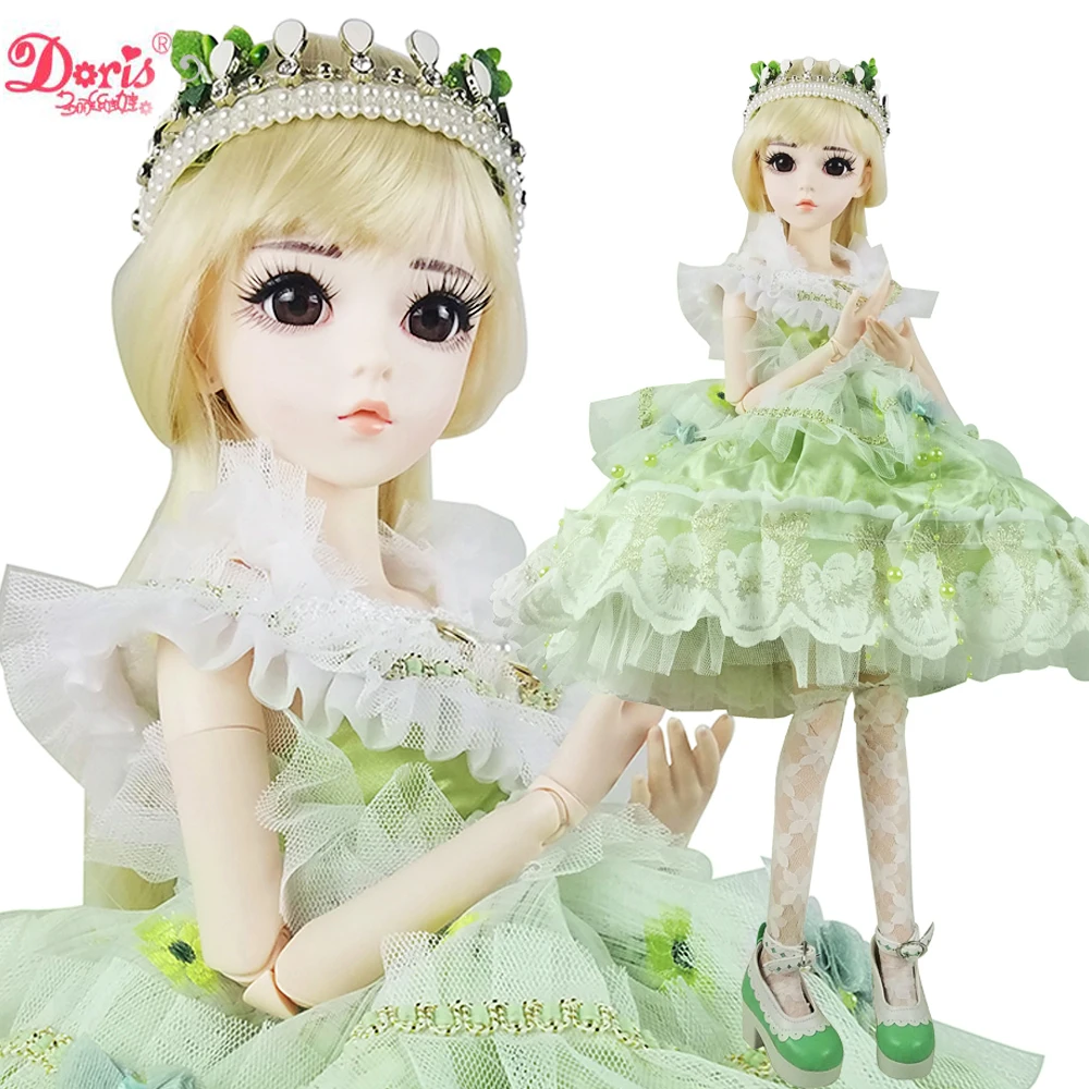 

24" BJD Full Set + Tashia 1/3 Doris BJD Doll SD Doll 60cm 19 jointed dolls + Accessories Wigs Clothes Shoes Gift for Girls