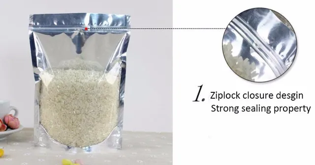 海外並行輸入正規品 Silver & Clear Big Pack 100 Metallic Standing Storage Food ルームウェア・パジャマ