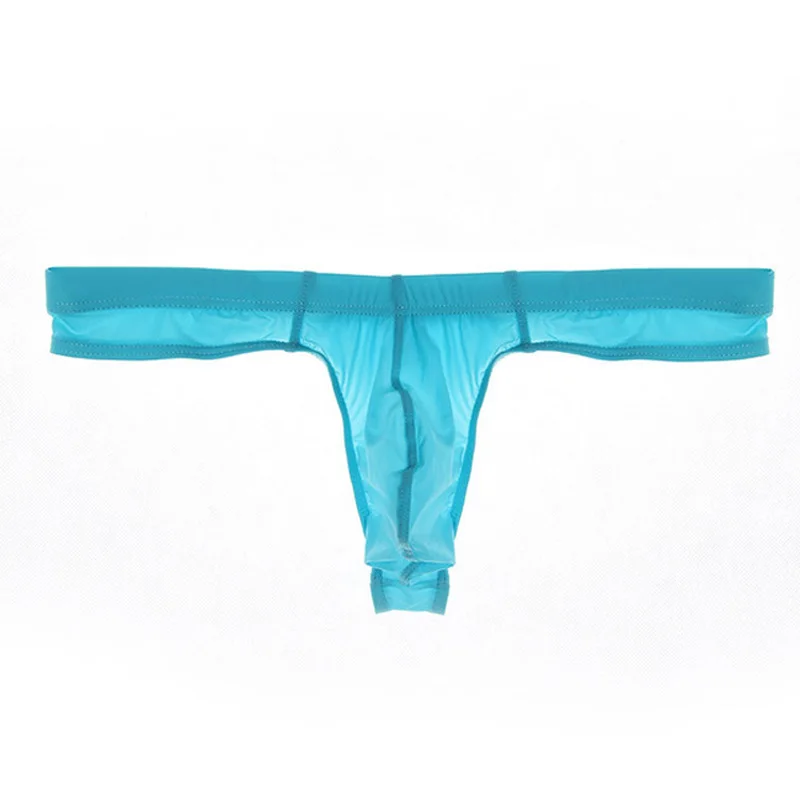 

new Male sexy Pouch Panties 2019 hot Mens sexy Ice Silk bikini Gay men underwear men thong g string homme Jockstrap men's thong