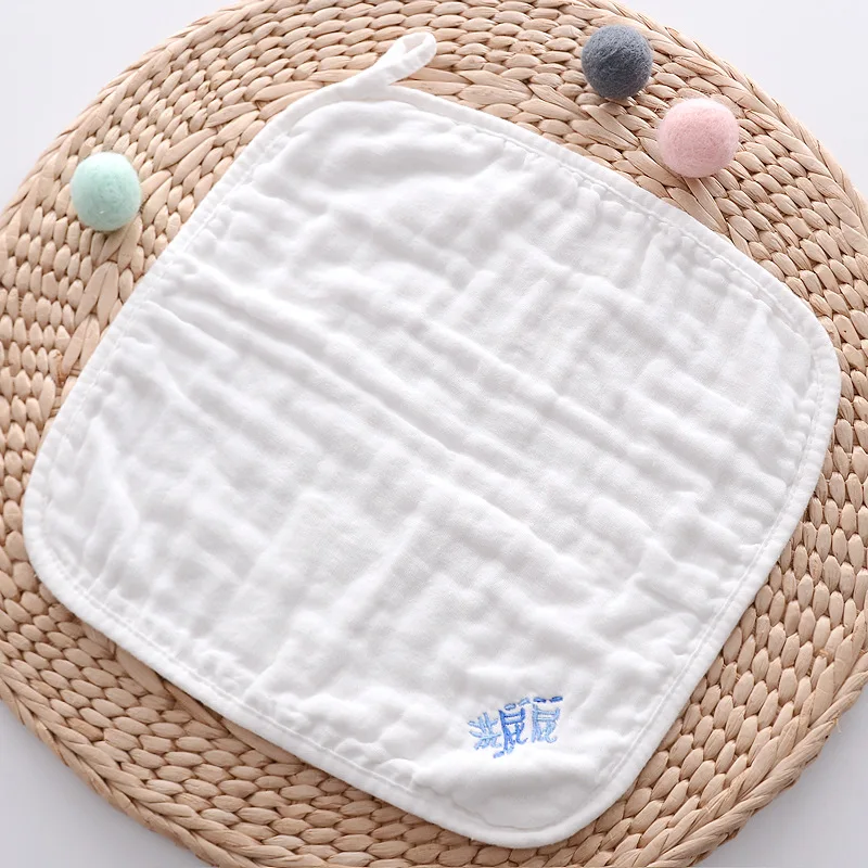 Многофункциональный Детский платок с буквами, квадратное полотенце, газовое хлопковое детское полотенце для лица, салфетка, полотенце для новорожденных, принадлежности для малышей 30*30 см