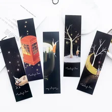 30 шт закладки для чтения с лунным светом, дизайн для книг, канцелярские принадлежности, школьные принадлежности marcador de libro FC953