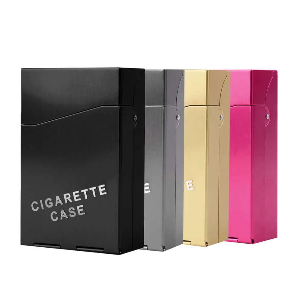 1 шт. переносной женский тонкий алюминиевый 20 шт. портсигар держатель для табака чехол для хранения карманная коробка cigarrera mujer