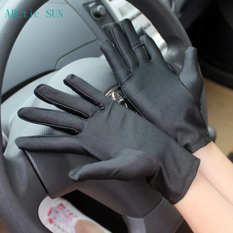 Fashion Solid Wrist Women Gloves Cotton Female Thin Short Design Elastic Special Sunscreen Summer Driving Hot Sale