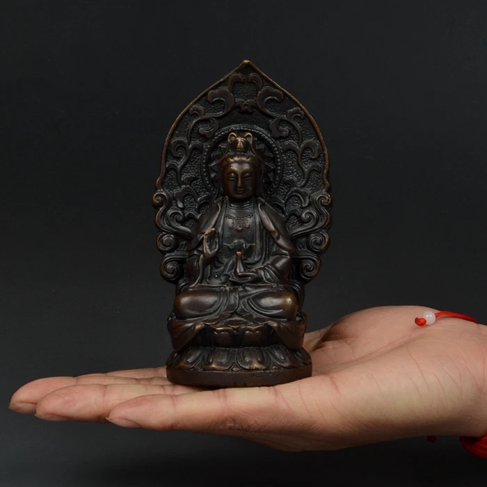 offer copper Guanyin ornaments Zhaocai house defends the Home Furnishing jewelry crafts decoration decoration Feng Shui