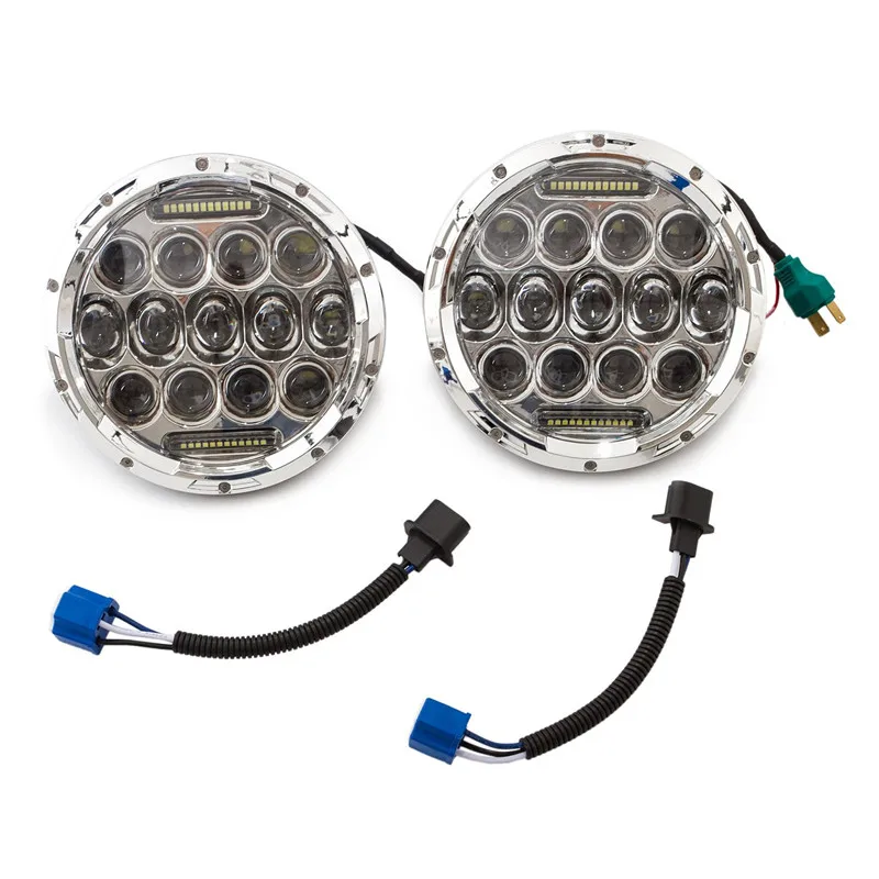 7 inch led headlight Projector Lens 75W High Low beam Daytime running