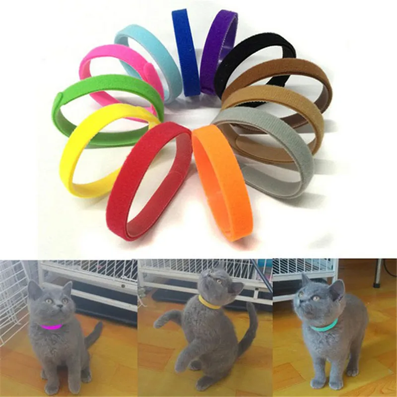 12pcs 20/35CM Whelping Puppy Kitten ID Collars Bands Adjustable