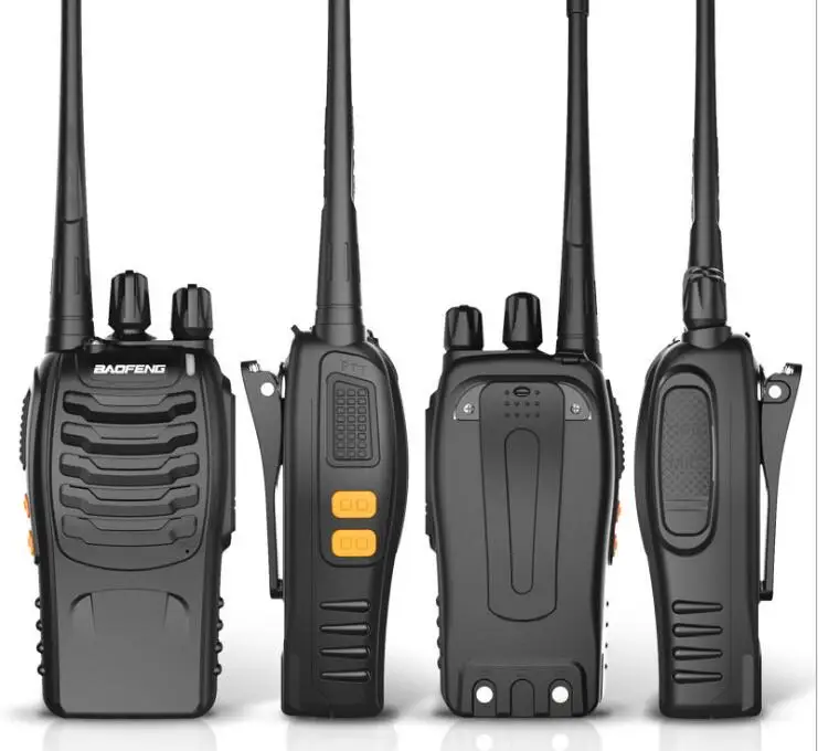 

BF-888S Talkie Walkie 16CH FM UHF 400-470MHz 2-way Radio Transceiver Portable Interphone Long Distance Flashlight