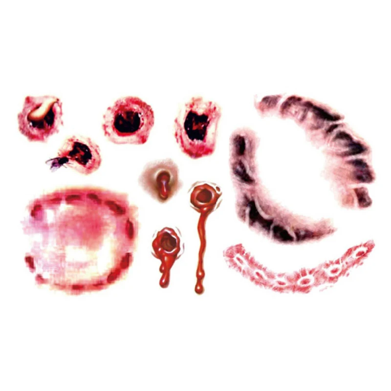 halloween lifelike bloodstains scar tattoo stickers tattoo fake scars bloody makeup halloween decoration scary blood sticker - Bloody Halloween Decorations halloween lifelike bloodstains scar tattoo stickers tattoo fake scars bloody makeup halloween decoration scary blood sticker - Bloody Halloween Decorations