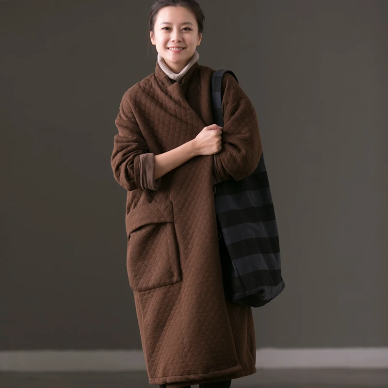 

W7251B Big pockets, easy commuting, winter in cotton coats