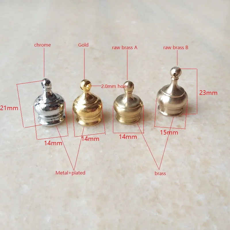 

10pcs/lot m10 female metal/brass crown nut with 2.0mm hanging hole decoration vintage lamps lighting hardware accessories