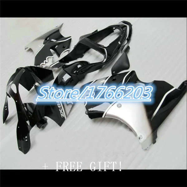 Wholesale - Top-grade Fairing kit for KAWASAKI Ninja 2000 2001 2002 ZX-6R 00-02 ZX6R 636 ZX 6R 00 01 02 white gloss black Fairin |