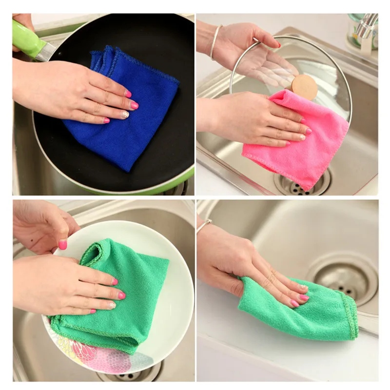 1PC Wholesale High Quality Dish Towels for Kitchen Washing Dish Towel