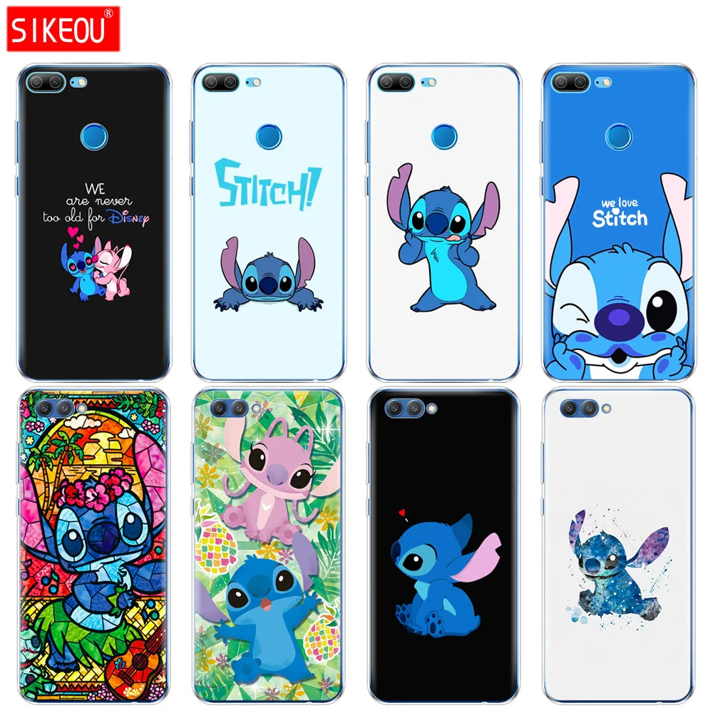 

Silicone Cover phone Case for Huawei Honor 10 V10 3c 4C 5c 5x 4A 6A 6C pro 6X 7X 6 7 8 9 LITE cute cartoon Lilo Stitch