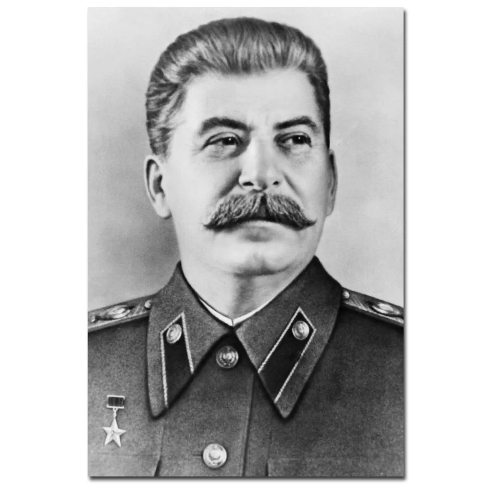 FX1161 Great leader Stalin Russia President Leader Classic Portrait Poster Art Silk Light Canvas Home Room Wall Printing Decor