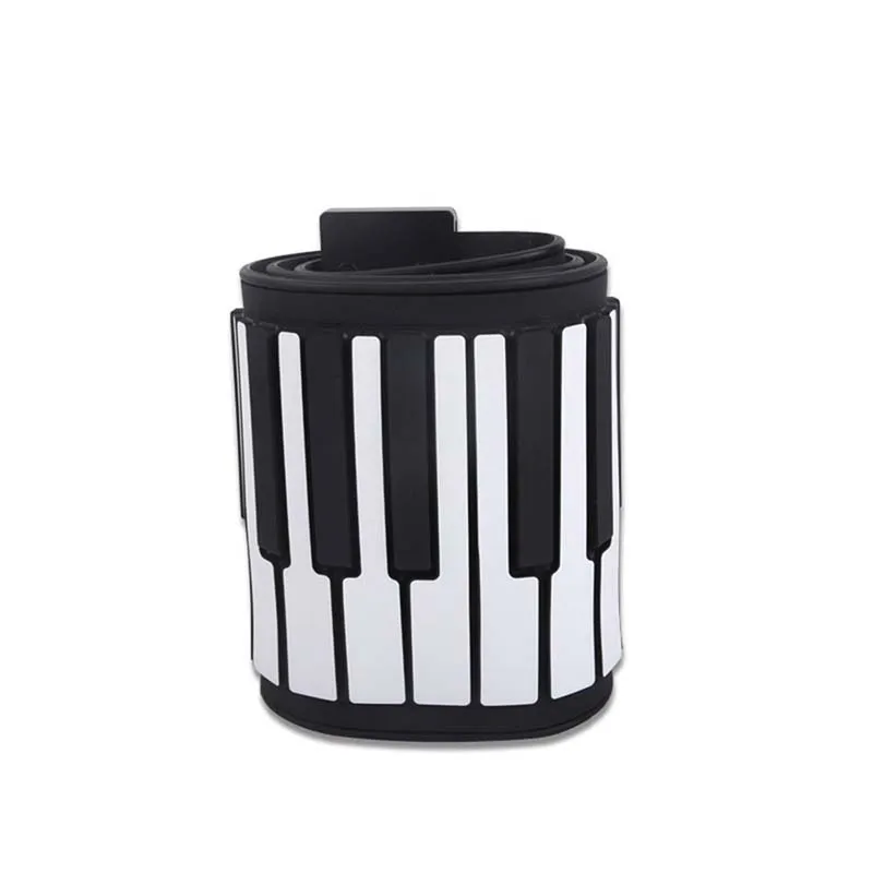  Portable 61 Keys Flexible Roll-Up Piano USB MIDI Electronic Keyboard Hand Roll Piano