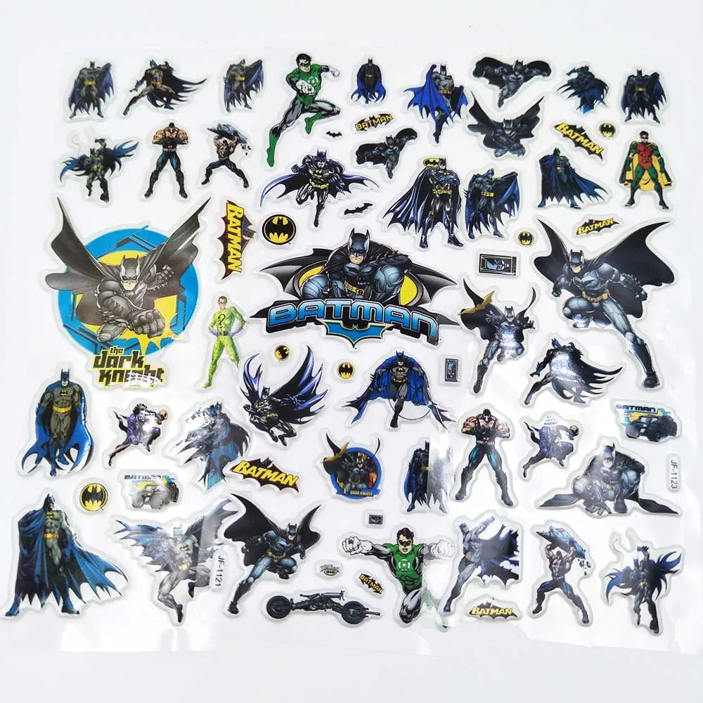 6 шт. Бэтмен мультфильм стикеры детский подарок на день рождения ToyChild награвечерние да сувениры DIY милые 3D стерео ПВХ объемные наклейки