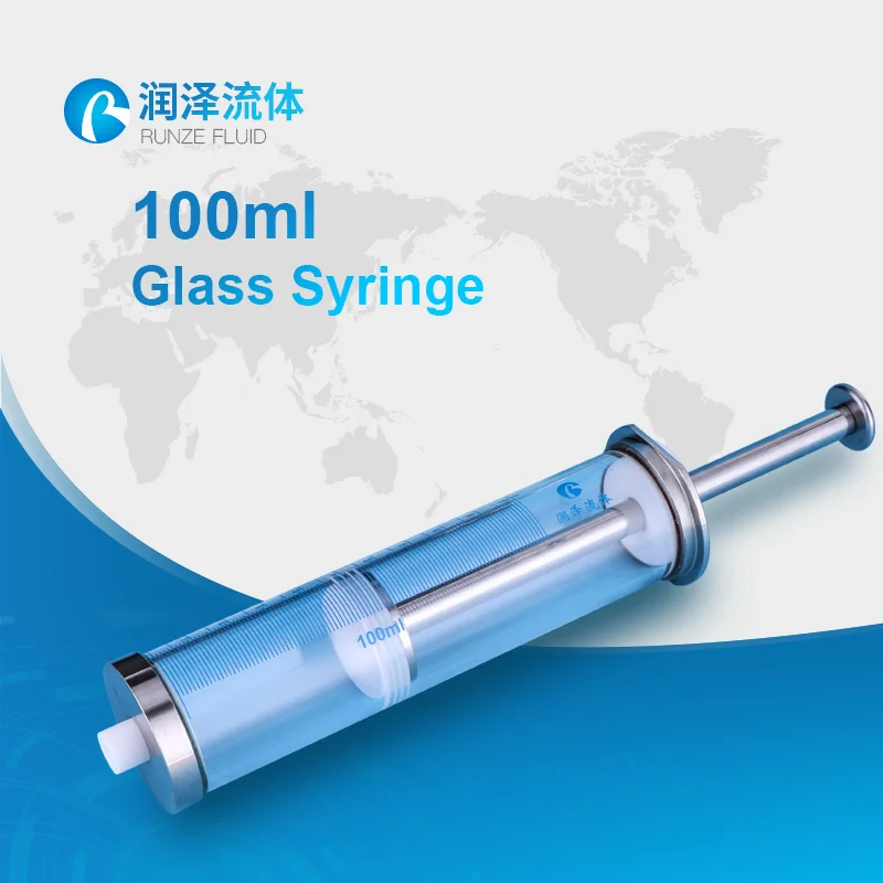 100ml Hamilton industrial syringe pump glass syringe gas tightness