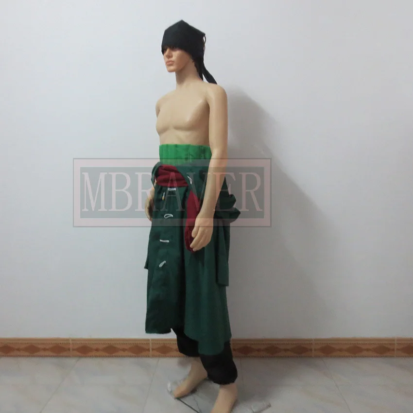 Frete grátis uma peça roronoa zoro traje