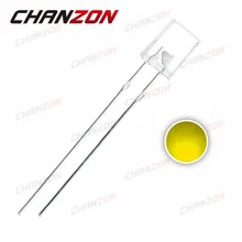 100 шт. 2X5X7 мм прямоугольник желтый светодиодный светильник светодиод 20мА 2 в 588-592nm прозрачная лампа прозрачное квадратное основание лампы 2*5*7 диод