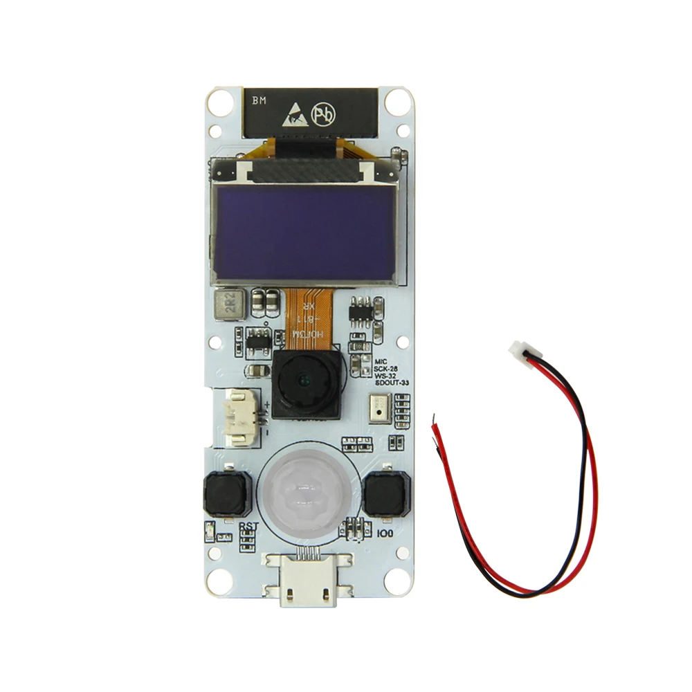 

T-Camera WROVER & PSRAM ESP32 Camera Module ESP32-WROVER-B OV2640 Camera Module 0.96 OLED Normal Camera module with mic