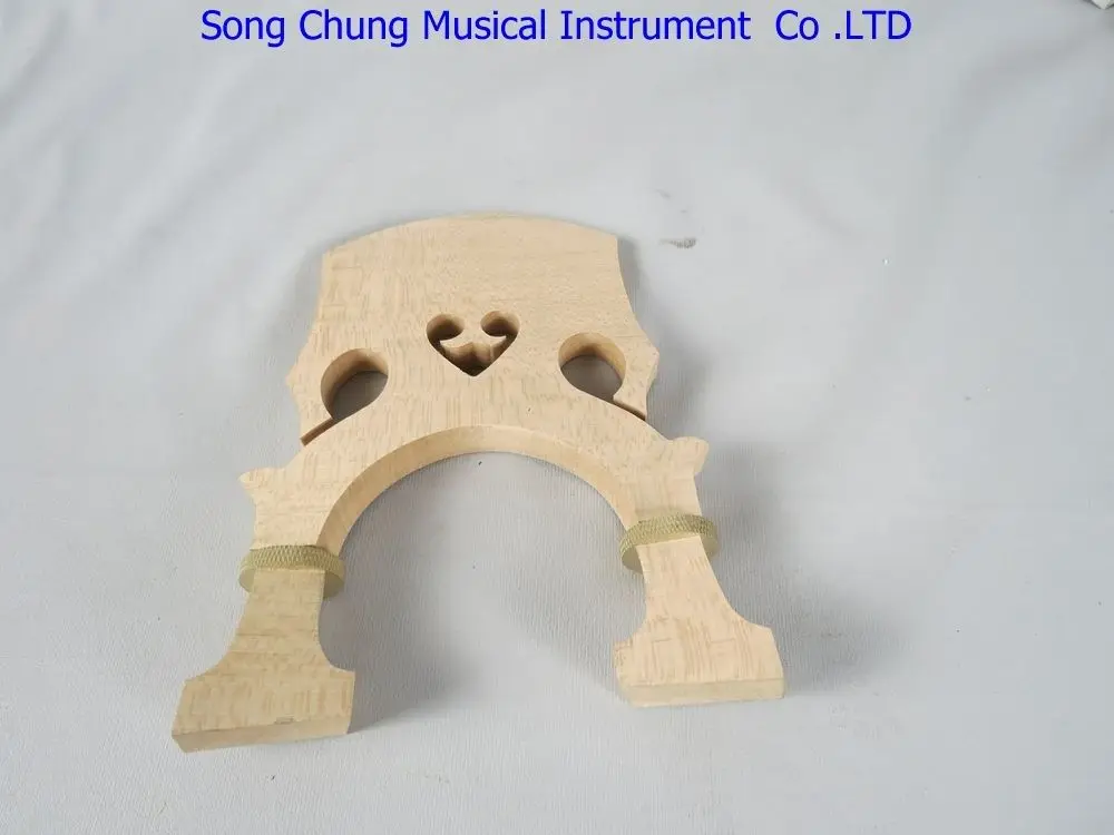 2pcs regulated double bass bridge cupreous parts 1/2,double bass part