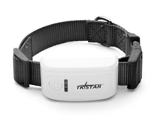 TKSTAR мини gps трекер ожерелье GSM GPRS TK909 в режиме реального времени SOS отслеживание долгое время ожидания для собак кошек домашних животных без коробок - Цвет: Black