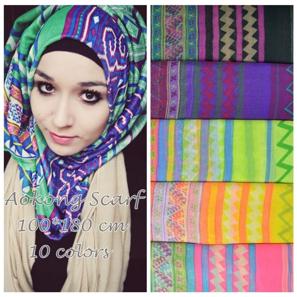 5 Assorted Colors 100/% Rayon Scarf Women Ladies Shawl Scarf