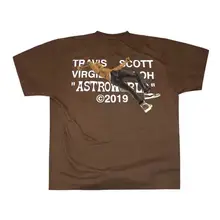 19ss Трэвиса Скотта астромира виргилия abloh футболка для мужчин и женщин топ тройники Трэвиса Скотта астромира футболки