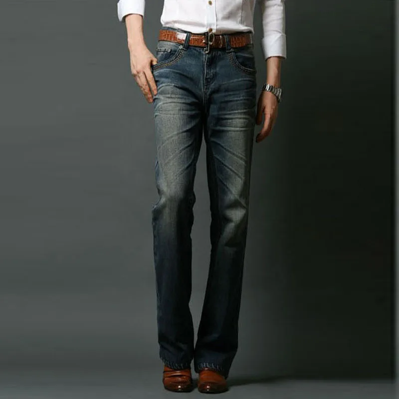 ICPANS Mens Flared Jeans Bootcut Boot cut jeans men Leg Fit Classic Denim Flare Vintage Jeans Male Straight Pants 3