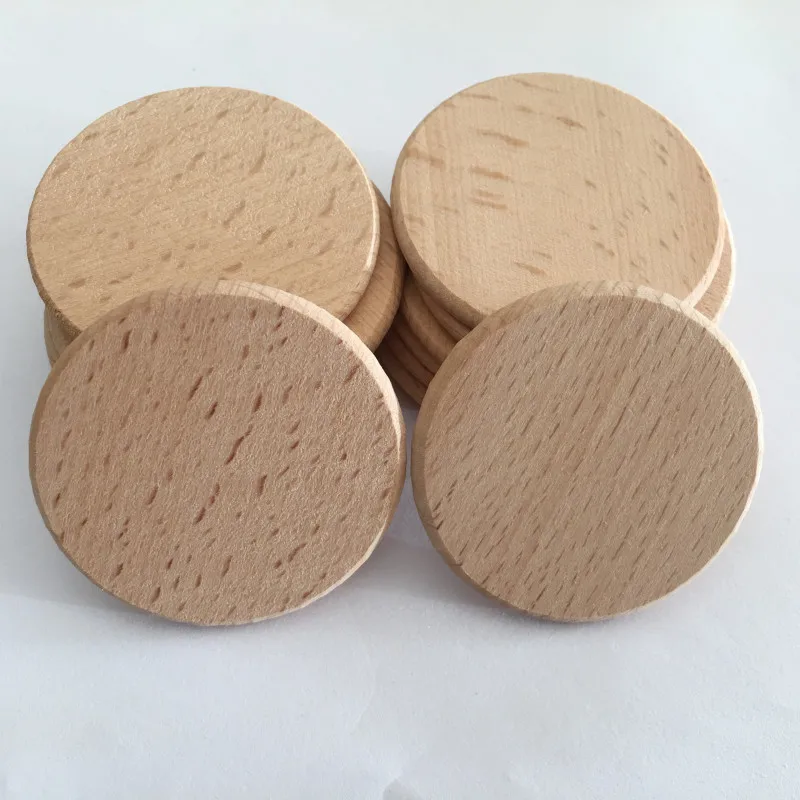 

10pcs 1.96" Round Discs Natural Round Wood Slices Circles with Tree Bark Log Discs for DIY Crafts Wedding Party Decoration
