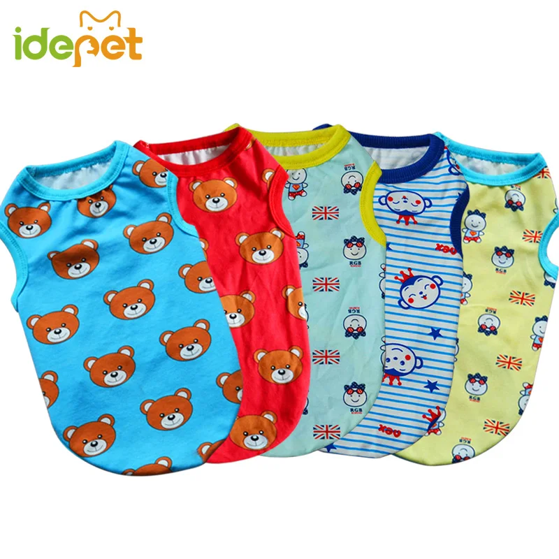 

Summer Pet Dog Clothes Shirt Cotton Big Dog Vest for Small Dog Large Pet Apparel Pajamas Sweatshirt Outfit Funny Costumes 50 S1