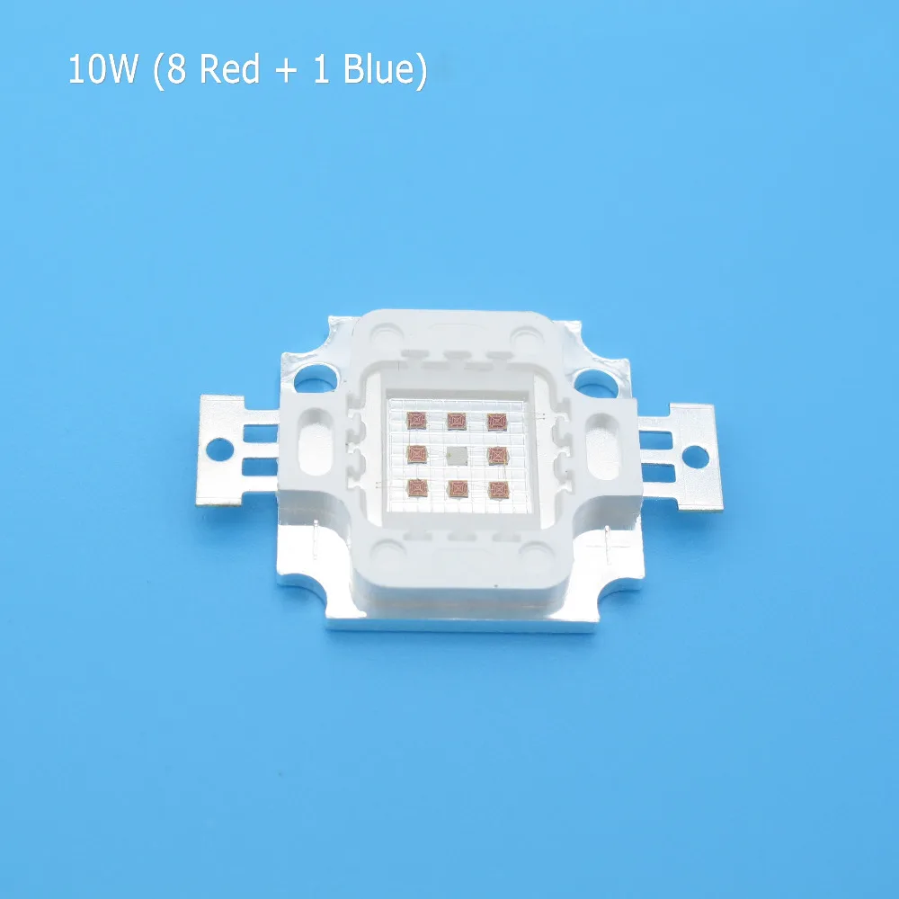 High quality 10W 20W 30W 50W 100W COB LED Grow light Chip Light Source, 4:1 Red 660nm Blue 440nm, Epileds 30mil / 42mil