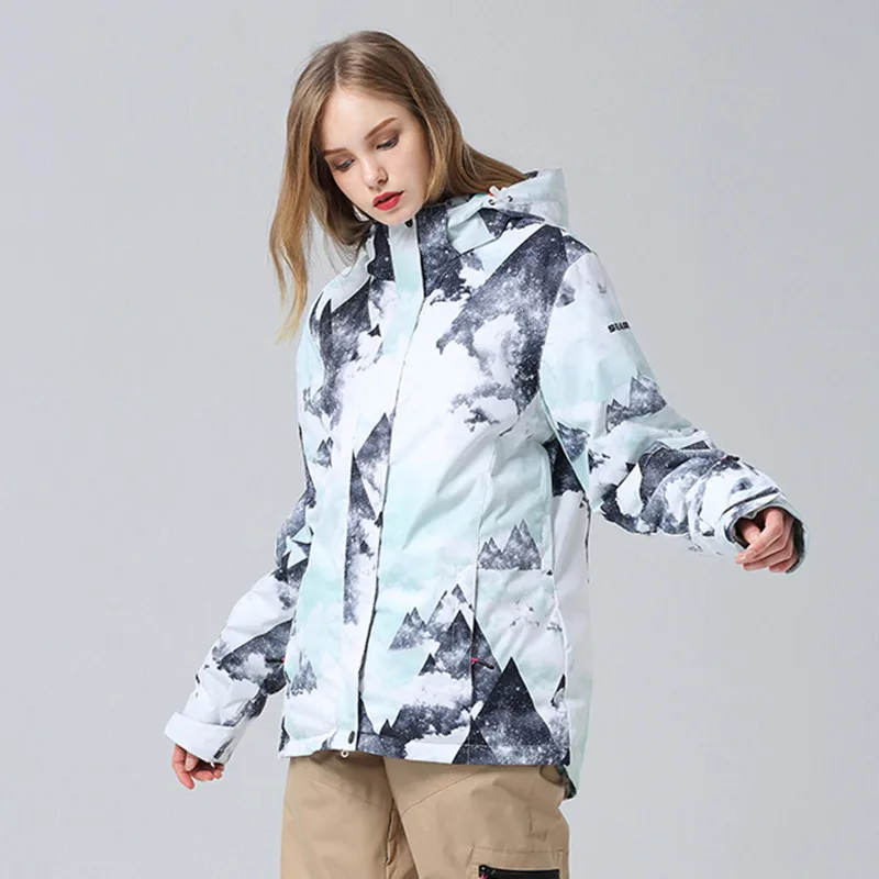 Upgrade Snowboarding Suit Winter Snow Jacket Women Ski Suit Waterproof Colorful Clothes Keep Warm Snowboard Sets Skiing Equip