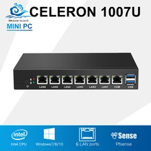 Promos Black Friday et Cyber Monday AliExpress 2017. Kits DIY Arduino, Raspberry, imprimantes 3D, caméras IP 194 Router Firewall pfSense 6 Intel 82583V Ethernet LAN Mini PC NIC Celeron 1007U Mini Desktop Industrial Computer Windows 10/8/7