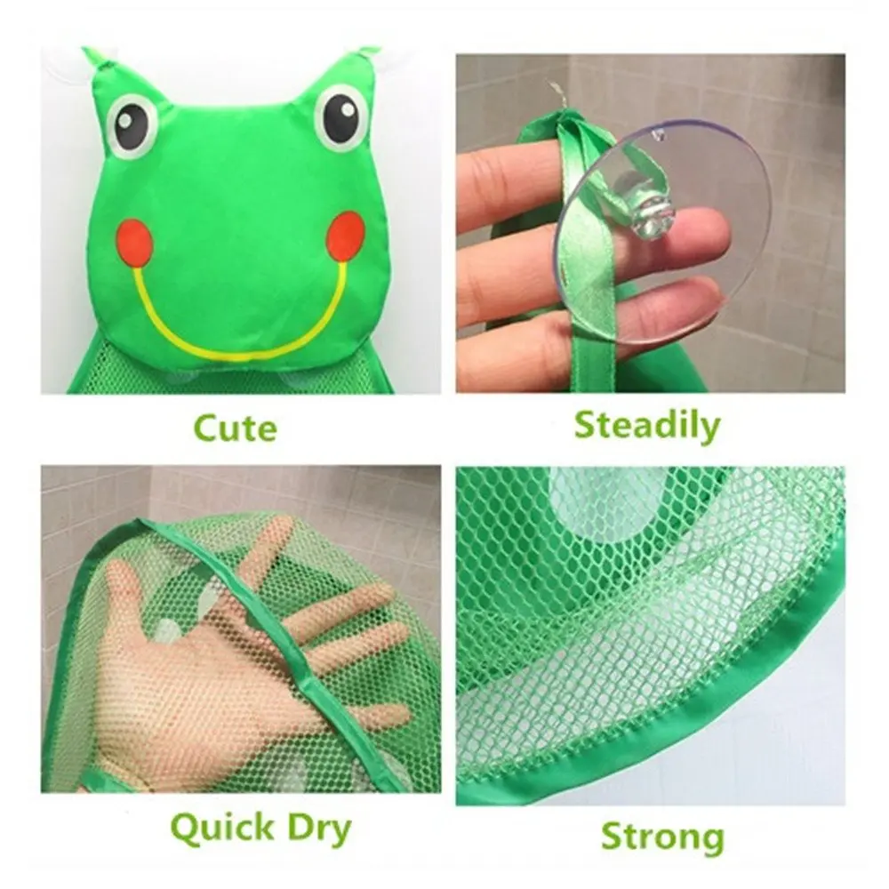 Bath Toy Organizers,Kids Toy Storage Caddy,Bathtub Toy Storage Bags For Baby Toddlers,Bathroom Toy Net Bag With 3 Str