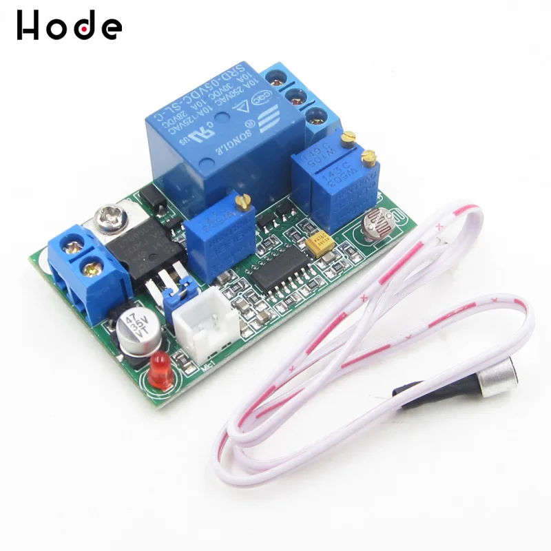 

Sound Light Control Module Relay Switch Delay Sensor Adjustable 5 V 12 V 24 V