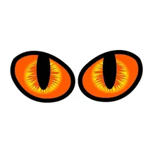 Cute Simulation Cat Eyes Car Stickers 3D Vinyl Decal for Rearview Mirror Car Head Engine Cover Windows Decoration
