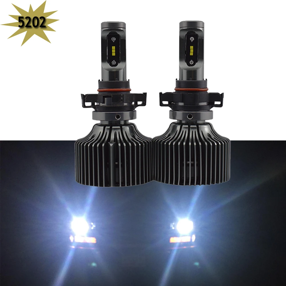 

2x 30W 4200Lm Automotive LED Headlight Bulbs H16 Euro model 5202 LED Conversion Kit 6000k White Replace Headlamp