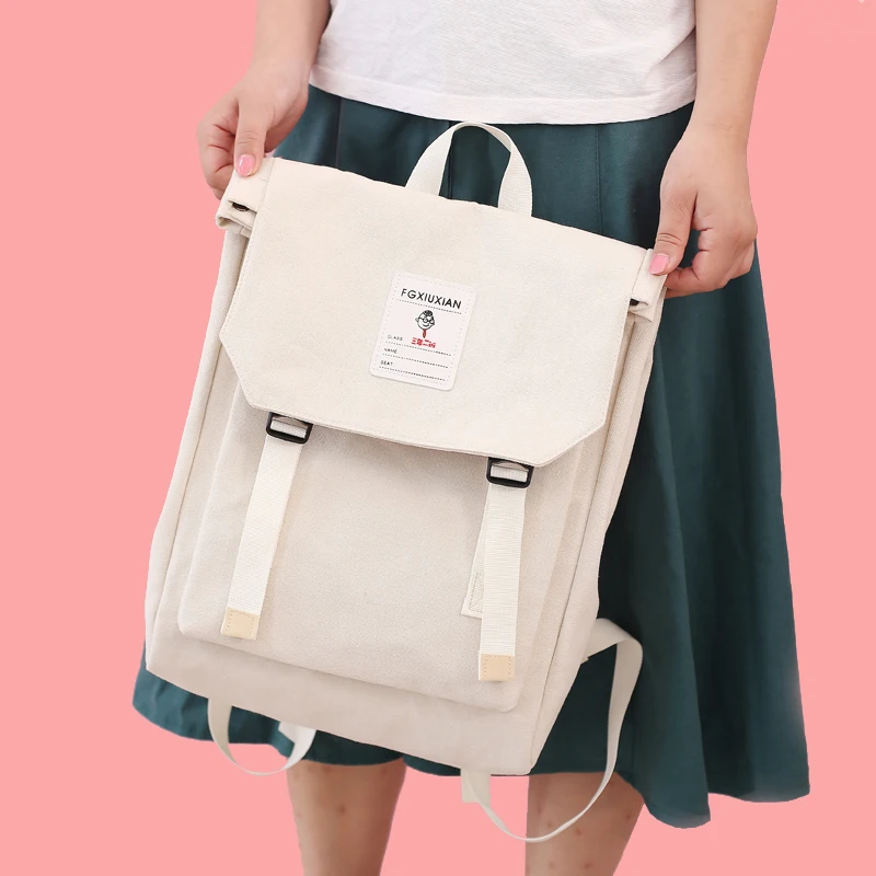 Рюкзак женский вместительный из парусины 2019|canvas backpack|canvas fashion backpackfashion canvas backpack |
