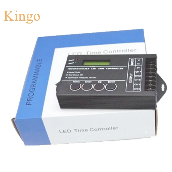 

DC12-24V 20A 5 Channel Output computer programmable Led Time Controller TC420 Assemble with USB cable USED For strip module home
